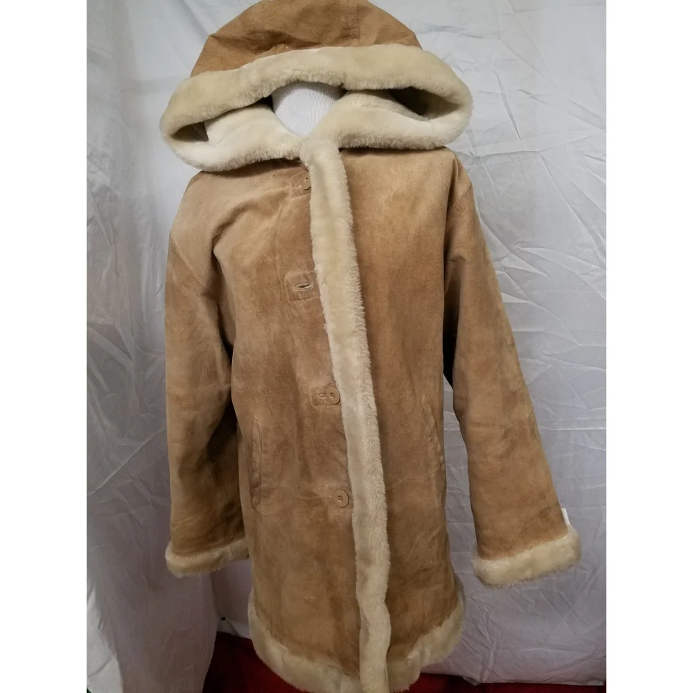 Wilsons Leather womans suede and faux fur jacket - Picture 1 of 8